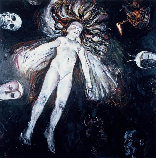 <em>Spirit Trap</em>, 1990, Oil/Canvas, 60 x 60"