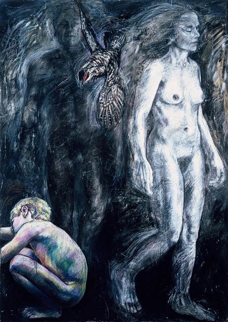 <em>Sleepwalkers</em>, 1990, Oil/Canvas, 66 x 49"